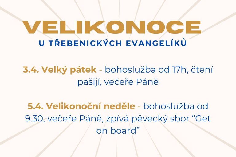 Velikonoční program 2026